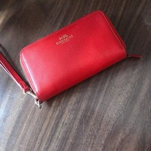 Coach summer wristlet.